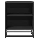 sengeskab 40x31x50 cm konstrueret træ og metal sort
