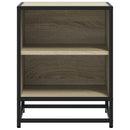 sengebord 40x31x50 cm konstrueret træ og metal sonoma-eg