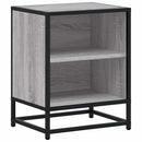 sengebord 40x31x50 cm konstrueret træ og metal grå sonoma-eg