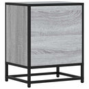 sengebord 40x31x50 cm konstrueret træ og metal grå sonoma-eg