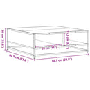 sofabord 60,5x60,5x30 cm konstrueret træ og metal sonoma-eg
