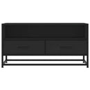 tv-bord 80x34,5x40 cm konstrueret træ og metal sort