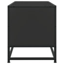 tv-bord 80x34,5x40 cm konstrueret træ og metal sort