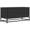 tv-bord 80x34,5x40 cm konstrueret træ og metal sort