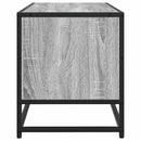 tv-bord 100x34,5x40 cm konstrueret træ og metal grå sonoma-eg