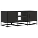 tv-bord 100x35x41 cm konstrueret træ og metal sort