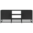 tv-bord 100x35x41 cm konstrueret træ og metal sort