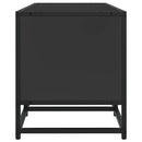 tv-bord 100x35x41 cm konstrueret træ og metal sort