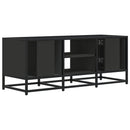 tv-bord 100x35x41 cm konstrueret træ og metal sort