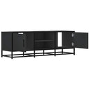 tv-bord 120x35x41 cm konstrueret træ og metal sort