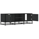 tv-bord 120x35x41 cm konstrueret træ og metal sort