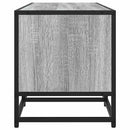 tv-bord 160x35x41 cm konstrueret træ og metal grå sonoma-eg