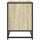 tv-bord 150x35x41 cm konstrueret træ og metal sonoma-eg