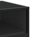 tv-bord 61x40x46 cm konstrueret træ og metal sort