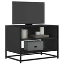 tv-bord 61x40x46 cm konstrueret træ og metal sort