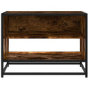 tv-bord 61x40x46 cm konstrueret træ metal røget egetræsfarve