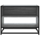 tv-bord 61x40x46 cm konstrueret træ og metal grå sonoma-eg