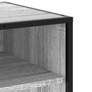 tv-bord 61x40x46 cm konstrueret træ og metal grå sonoma-eg