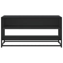 tv-bord 91x40x46 cm konstrueret træ og metal sort