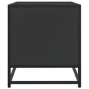 tv-bord 91x40x46 cm konstrueret træ og metal sort