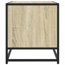 tv-bord 91x40x46 cm konstrueret træ og metal sonoma-eg