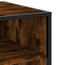 tv-bord 91x40x46 cm konstrueret træ metal røget egetræsfarve