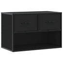 tv-bord 60x31x39,5 cm konstrueret træ og metal sort
