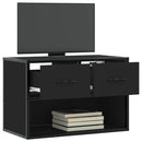 tv-bord 60x31x39,5 cm konstrueret træ og metal sort
