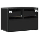 tv-bord 60x31x39,5 cm konstrueret træ og metal sort