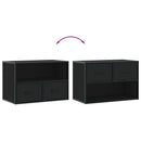 tv-bord 60x31x39,5 cm konstrueret træ og metal sort