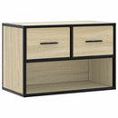 tv-bord 60x31x39,5 cm konstrueret træ og metal sonoma-eg