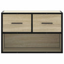 tv-bord 60x31x39,5 cm konstrueret træ og metal sonoma-eg