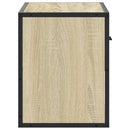 tv-bord 60x31x39,5 cm konstrueret træ og metal sonoma-eg