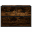 tv-bord 60x31x39,5 cm træ og metal røget egetræsfarve