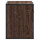 tv-bord 60x31x39,5 cm konstrueret træ og metal brunt eg
