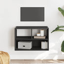 tv-bord 60x31x39,5 cm konstrueret træ og metal sort
