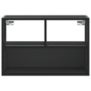 tv-bord 60x31x39,5 cm konstrueret træ og metal sort