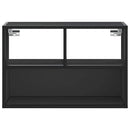 tv-bord 60x31x39,5 cm konstrueret træ og metal sort