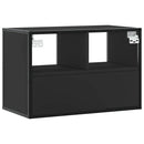 tv-bord 60x31x39,5 cm konstrueret træ og metal sort