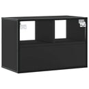 tv-bord 60x31x39,5 cm konstrueret træ og metal sort