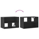 tv-bord 60x31x39,5 cm konstrueret træ og metal sort