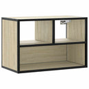tv-bord 60x31x39,5 cm konstrueret træ og metal sonoma-eg
