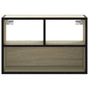 tv-bord 60x31x39,5 cm konstrueret træ og metal sonoma-eg
