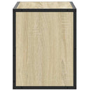 tv-bord 60x31x39,5 cm konstrueret træ og metal sonoma-eg