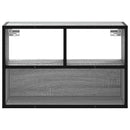 tv-bord 60x31x39,5 cm konstrueret træ og metal grå sonoma-eg