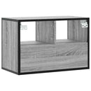 tv-bord 60x31x39,5 cm konstrueret træ og metal grå sonoma-eg