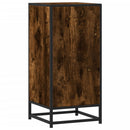 skab 35,5x35x76 cm konstrueret træ og metal røget egetræsfarve