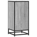 skab 35,5x35x76 cm konstrueret træ og metal grå sonoma-eg