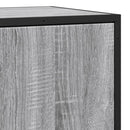 skab 35,5x35x76 cm konstrueret træ og metal grå sonoma-eg