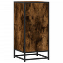 skab 35,5x35x76 cm konstrueret træ og metal røget egetræsfarve